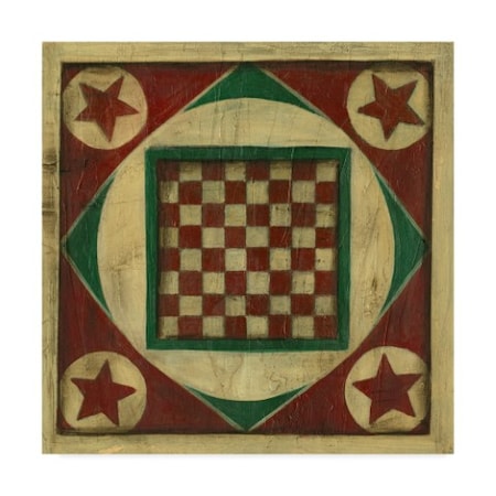 Ethan Harper 'Antique Checkers' Canvas Art,18x18